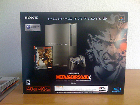 PS3 Metal Gear Solid 4 Gunmetal Gray