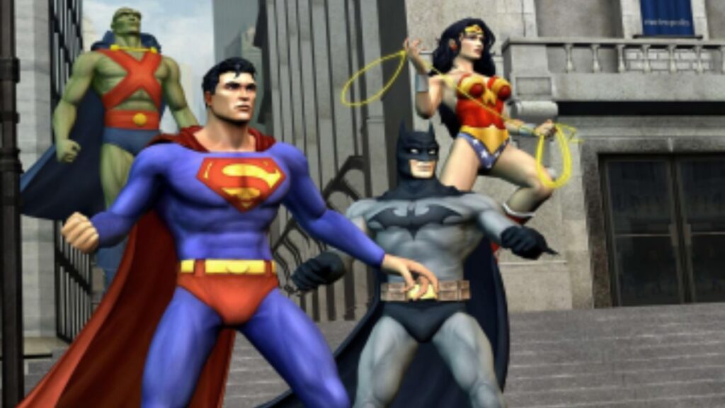 Os melhores jogos de SUPER-HERÓIS do PlayStation 2 5 Justice League Heroes PS2