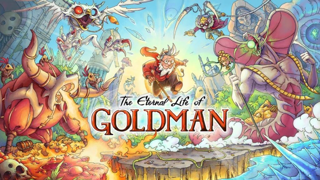 The Eternal Life of Goldman um jogo de plataforma desenhado a mão!