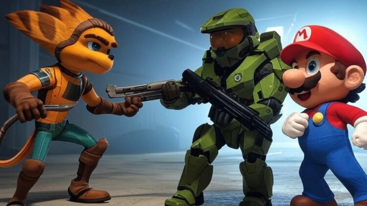 mascotes guerra de consoles